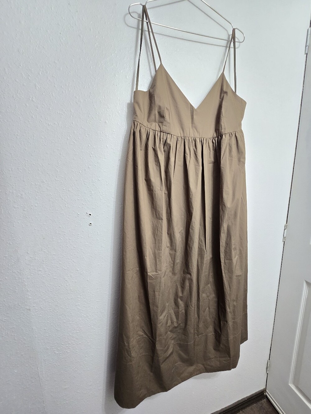 Jenni Kayne Taupe Spaghetti Strap Maxi Dress